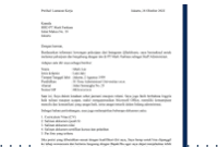 Contoh Surat Lamaran Kerja Contoh Surat Lamaran Kerja