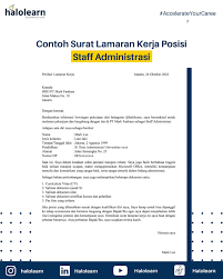Contoh Surat Lamaran Kerja