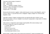 Contoh Surat Lamaran Kerja